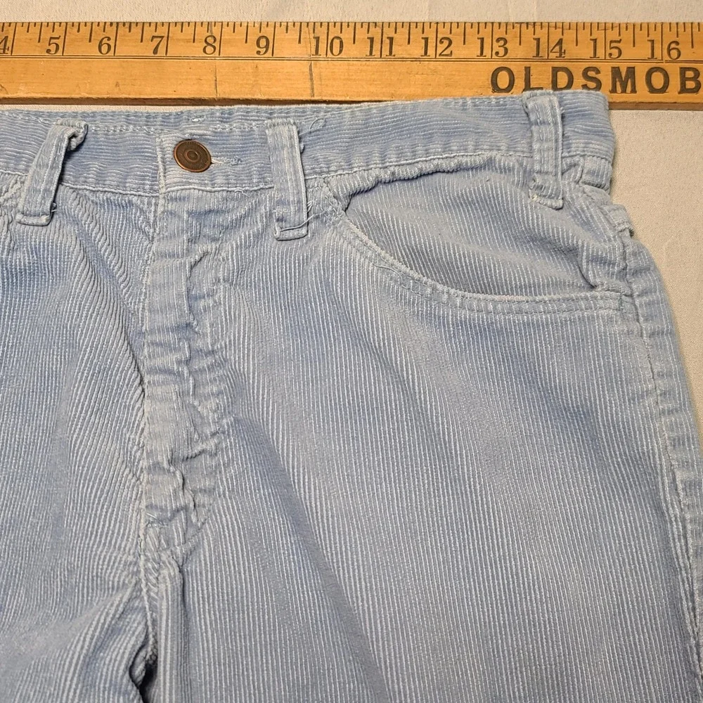 Vintage Levi's Corduroy Pants Mens 31x31 Blue 70s‎ Straight Leg 517 Style Retro